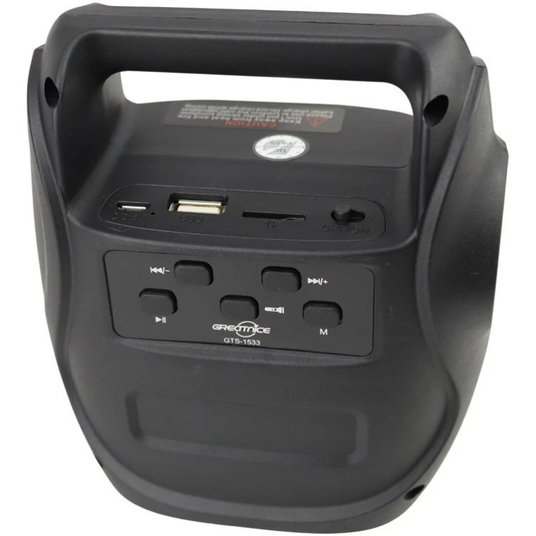 اسپیکر کوچک شارژی با پروژکتور مدل GTS-1533