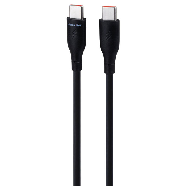 کابل دو سر تایپ سی فست شارژ 60 وات گرین لاین GNPVCUSCTCBK طول 1 متر