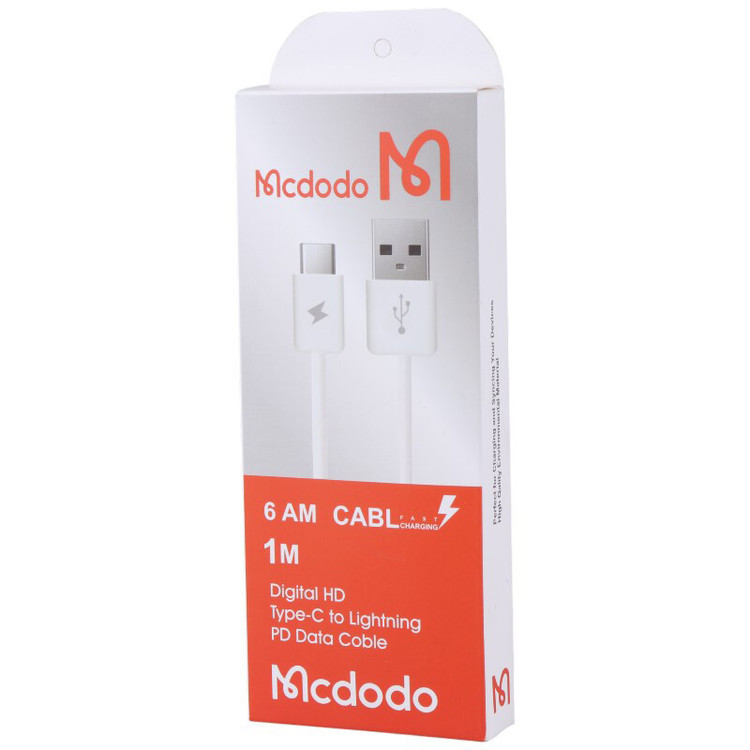 کابل تایپ سی فست شارژ 6 آمپر مک دودو Highcopy طول 1 متر