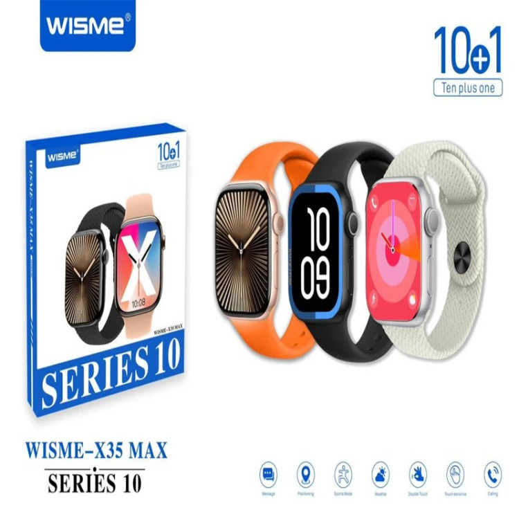 ساعت هوشمند ویسمی مدل X35 Max سایز ۴۹ میلی متر با بند سیلیکونی و نمایشگر AMOLED
